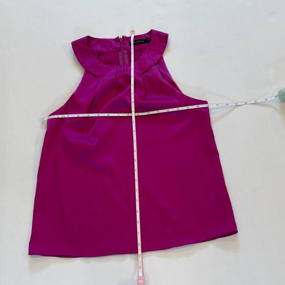 The Limited Silky Purple Rounded Neck Sleeveless Blouse/Tank/Top/Shell, S - Picture 11 of 13